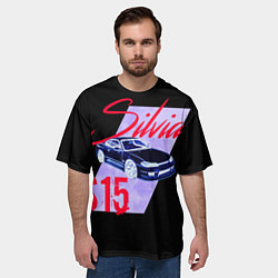 Футболка оверсайз мужская S15, цвет: 3D-принт — фото 2