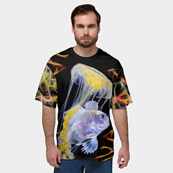 Футболка оверсайз мужская Медуза, цвет: 3D-принт — фото 2
