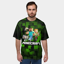Футболка оверсайз мужская Minecraft Майнкрафт, цвет: 3D-принт — фото 2