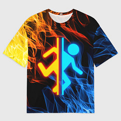 Футболка оверсайз мужская PORTAL, цвет: 3D-принт