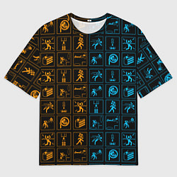 Футболка оверсайз мужская PORTAL, цвет: 3D-принт