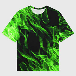 Футболка оверсайз мужская TOXIC FLAME, цвет: 3D-принт
