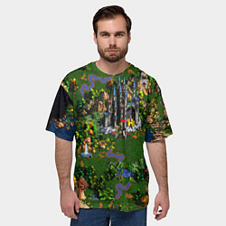 Футболка оверсайз мужская Heroes of Might and Magic, цвет: 3D-принт — фото 2