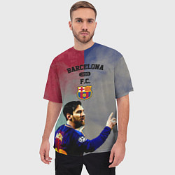 Футболка оверсайз мужская Messi, цвет: 3D-принт — фото 2