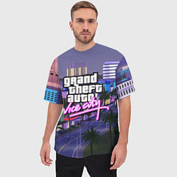 Футболка оверсайз мужская Grand Theft Auto Vice City, цвет: 3D-принт — фото 2
