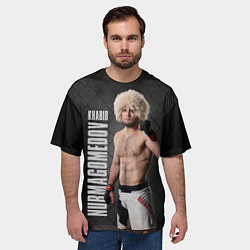 Футболка оверсайз мужская Хабиб Нурмагомедов, цвет: 3D-принт — фото 2