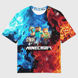 Мужская футболка оверсайз Minecraft Майнкрафт