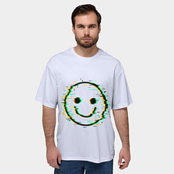 Футболка оверсайз мужская Smile, цвет: 3D-принт — фото 2