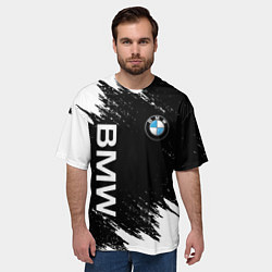 Футболка оверсайз мужская BMW, цвет: 3D-принт — фото 2