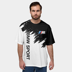 Футболка оверсайз мужская BMW, цвет: 3D-принт — фото 2