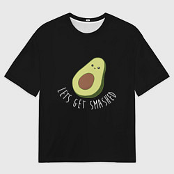 Мужская футболка оверсайз Авокадо