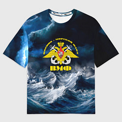 Мужская футболка оверсайз Военно-морской флот