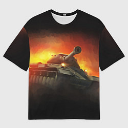 Футболка оверсайз мужская Tank, цвет: 3D-принт