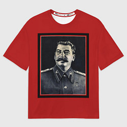 Мужская футболка оверсайз Сталин
