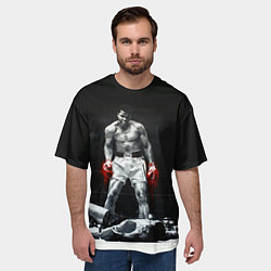 Футболка оверсайз мужская Muhammad Ali, цвет: 3D-принт — фото 2