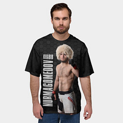 Футболка оверсайз мужская Хабиб Нурмагомедов, цвет: 3D-принт — фото 2