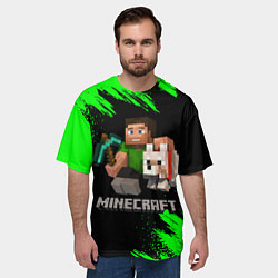 Футболка оверсайз мужская MINECRAFT, цвет: 3D-принт — фото 2