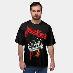 Футболка оверсайз мужская Judas Priest, цвет: 3D-принт — фото 2