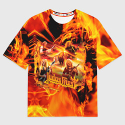 Мужская футболка оверсайз Judas Priest