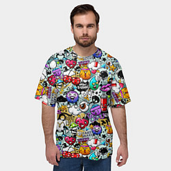 Футболка оверсайз мужская Stickerboom, цвет: 3D-принт — фото 2