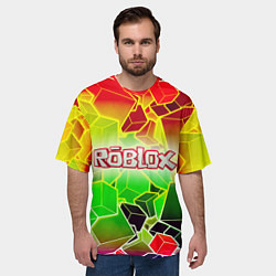 Футболка оверсайз мужская Роблокс, цвет: 3D-принт — фото 2