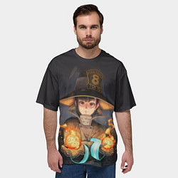 Футболка оверсайз мужская Fire Force ??8, цвет: 3D-принт — фото 2