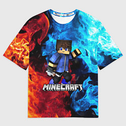 Футболка оверсайз мужская Minecraft Майнкрафт, цвет: 3D-принт