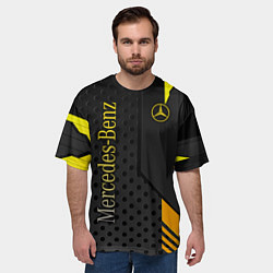 Футболка оверсайз мужская Mercedes-Benz, цвет: 3D-принт — фото 2