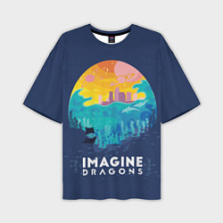 Мужская футболка оверсайз Imagine Dragons