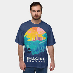 Футболка оверсайз мужская Imagine Dragons, цвет: 3D-принт — фото 2