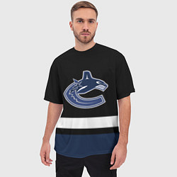 Футболка оверсайз мужская Vancouver Canucks, цвет: 3D-принт — фото 2