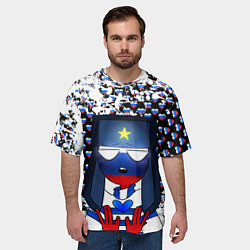 Футболка оверсайз мужская CountryHumans, цвет: 3D-принт — фото 2