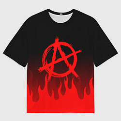Мужская футболка оверсайз АНАРХИЯ