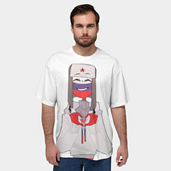 Футболка оверсайз мужская Country Humans, цвет: 3D-принт — фото 2