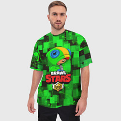 Футболка оверсайз мужская BRAWL STARS LEON, цвет: 3D-принт — фото 2