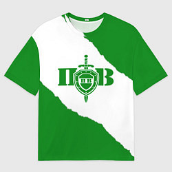 Футболка оверсайз мужская Пограничные Войска, цвет: 3D-принт