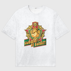 Мужская футболка оверсайз Бывших не бывает погранвойска