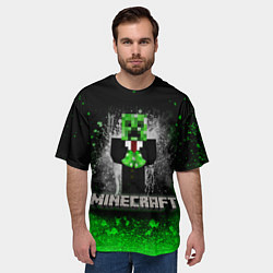 Футболка оверсайз мужская MINECRAFT, цвет: 3D-принт — фото 2