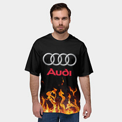 Футболка оверсайз мужская AUDI, цвет: 3D-принт — фото 2