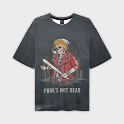 Мужская футболка оверсайз Punk??s Not Dead