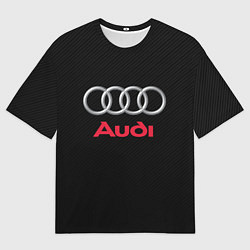 Футболка оверсайз мужская AUDI, цвет: 3D-принт
