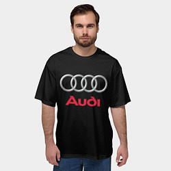 Футболка оверсайз мужская AUDI, цвет: 3D-принт — фото 2