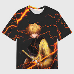 Мужская футболка оверсайз KIMETSU NO YAIBA