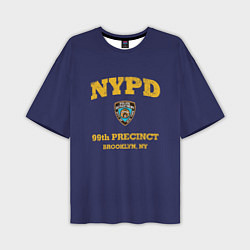 Мужская футболка оверсайз Бруклин 9-9 департамент NYPD