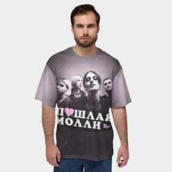 Футболка оверсайз мужская ПОШЛАЯ МОЛЛИ, цвет: 3D-принт — фото 2