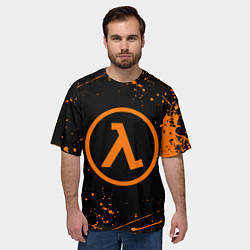 Футболка оверсайз мужская HALF-LIFE, цвет: 3D-принт — фото 2