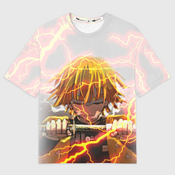 Футболка оверсайз мужская KIMETSU NO YAIBA, цвет: 3D-принт
