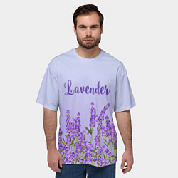 Футболка оверсайз мужская Lavander, цвет: 3D-принт — фото 2