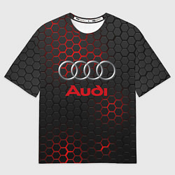 Футболка оверсайз мужская AUDI, цвет: 3D-принт