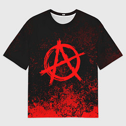Мужская футболка оверсайз АНАРХИЯ